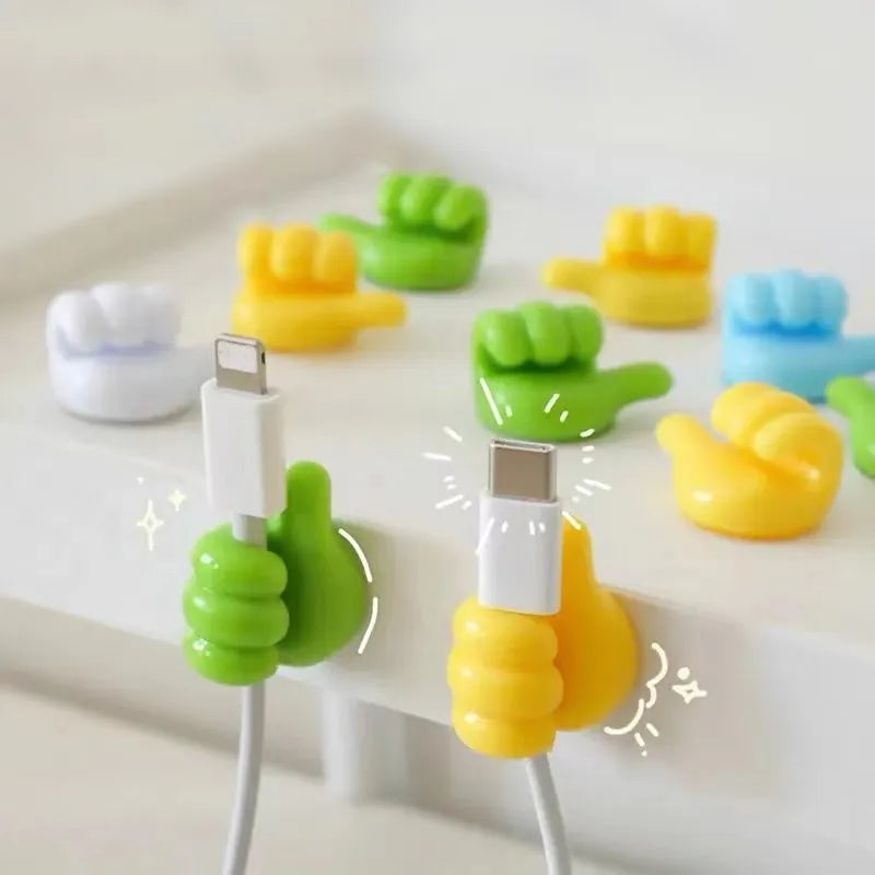 Multifunctional Cable Organizer Clip Holder Thumb Shaped