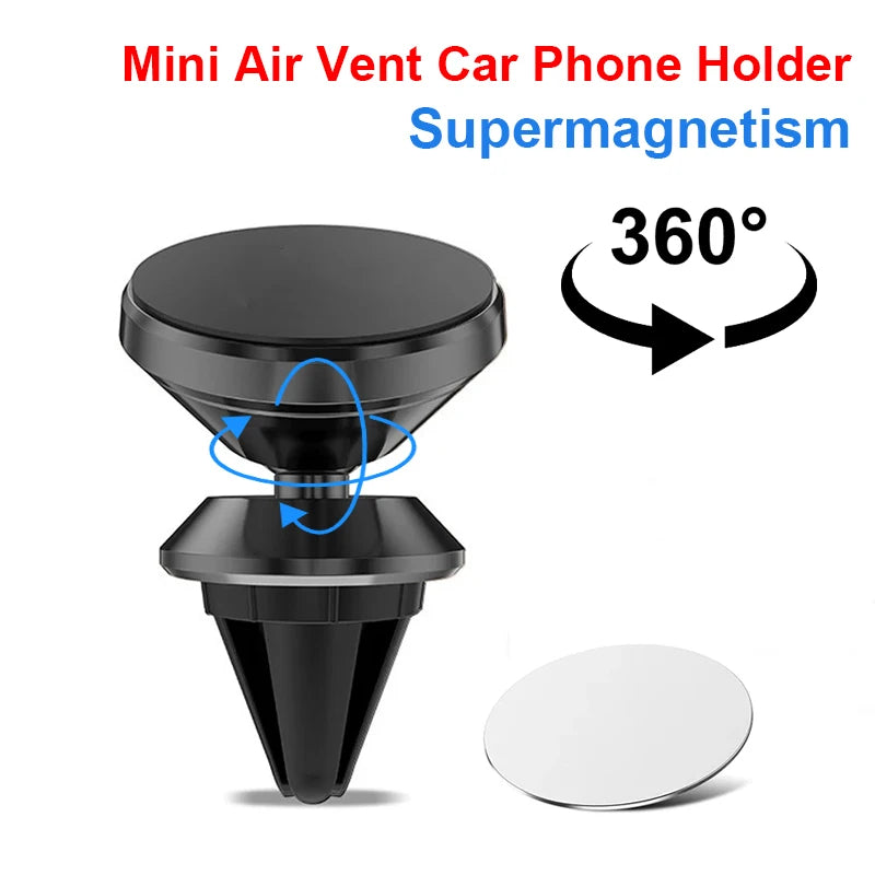 Magnetic Car Phone Holder And Air Vent Mont Stand Holder