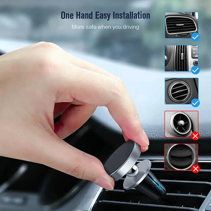 Magnetic Car Phone Holder And Air Vent Mont Stand Holder