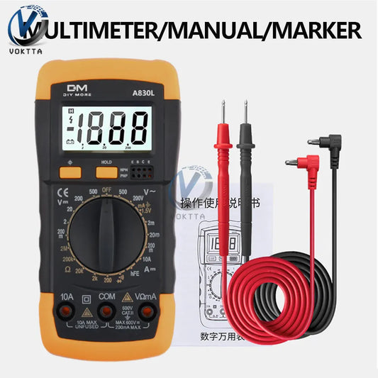 AC/DC Digital Multimeter Tool