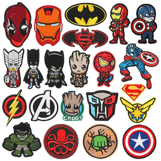 Disney, Marvel and Avengers Embroidery Patches Stickers