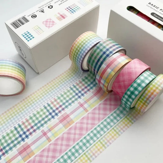 6 Pieces Fancy DIY Stationery Tape Set